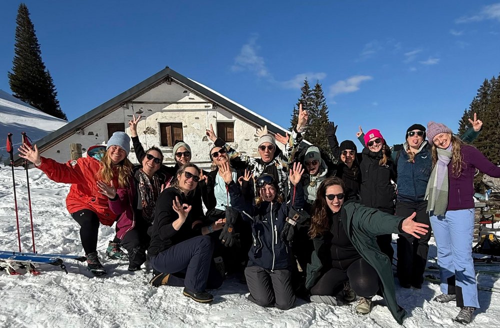 Tschiggi Truppe beim Lac Lioson