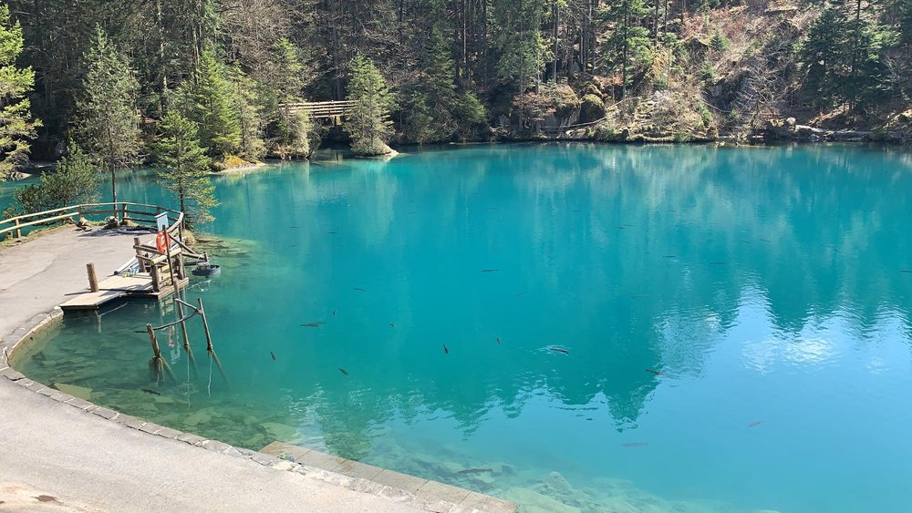 [Translate to English:] Traumhafter Blausee