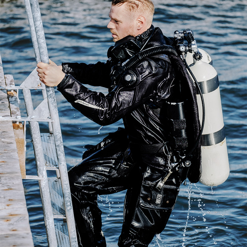 For very cold water - dry suits